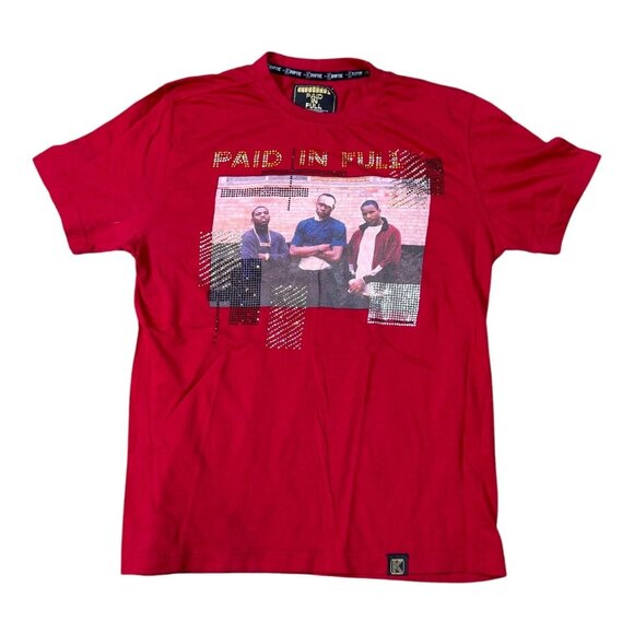 Cam'ron Paid In Full Shirt Men’s Medium Red Dipset Rap Tee Kryptic Music - Picture 1 of 5